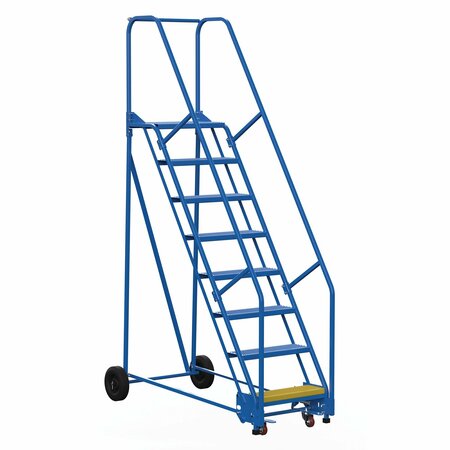 VESTIL 110 H Steel Warehouse Ladder, 58 deg. Perf, 8 Step, 14", 8 Steps LAD-8-14-P